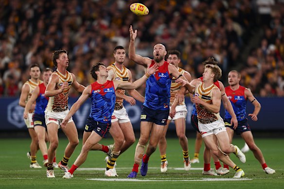 Max Gawn’s ruck dominance helps his midfield take attacking positions