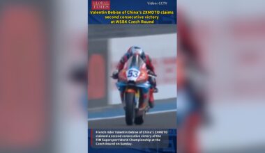 Valentin Debise of China’s ZXMOTO claims second consecutive victory at WSBK Czech Round
