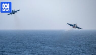 US Central Command says it has launched strikes against Iranian boats and missile launch sites