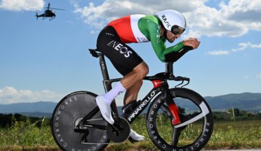 Filippo Ganna of Italy and Team INEOS Grenadiers sprints during the 107th Giro d'Italia 2024, Stage 7 a 40,6km individual time trial stage