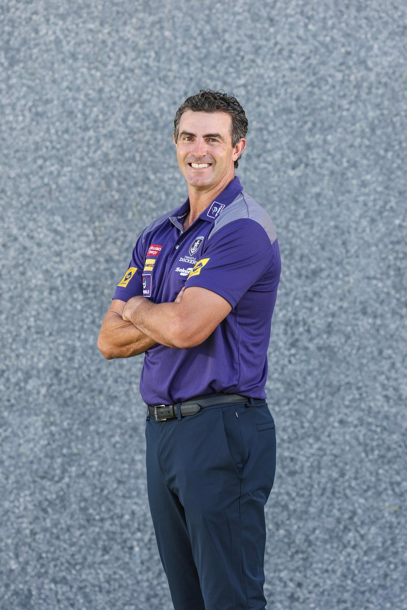 SPT AFL Fremantle Dockers protrait session at Cockburn. Assistant coach Jaymie Graham. Picture: Iain Gillespie