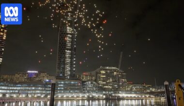 Vivid Sydney drone shows cancelled for now after malfunction saw 89 drones fall into the harbour