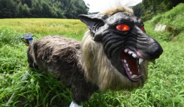 'Robot wolves' in high demand to scare off bears in Japan