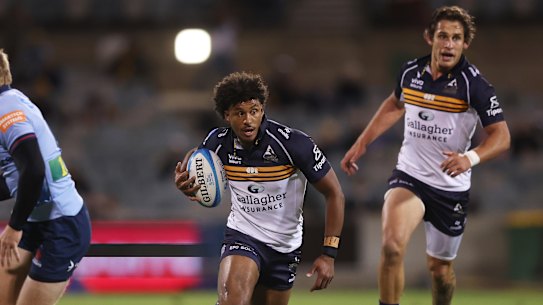 High-flying Brumbies back Kadin Pritchard is in demand.