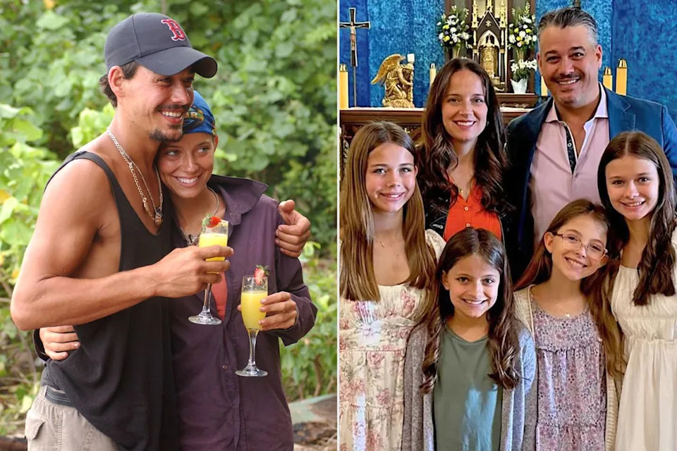 Rob Mariano and Amber Brkich ; the couple and their four daughtersCredit: Monty Brinton/CBS Photo Archive via Getty; Rob Mariano/Instagram
