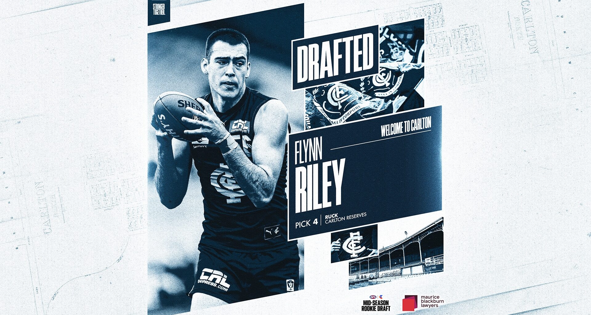 A tall order: Flynn Riley continues Carlton journey