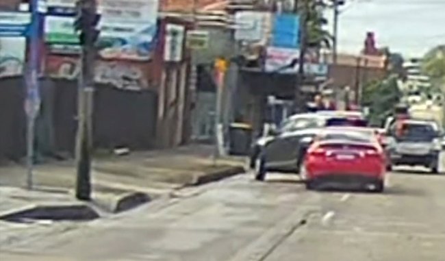 It first crashed into one vehicle before the multi car pile up.