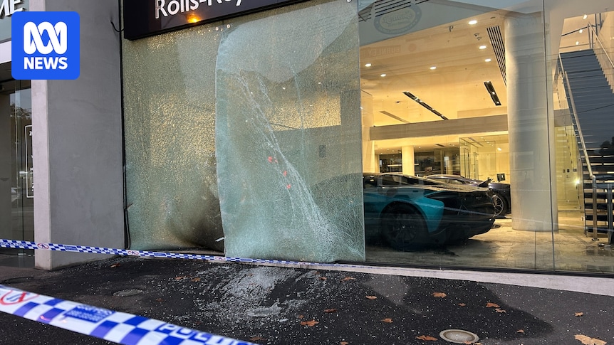 Arsonists smash their way into Melbourne luxury car dealership