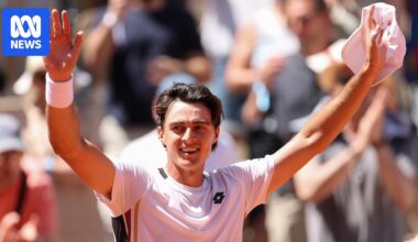 Australian Adam Walton stuns former world number one Daniil Medvedev at French Open