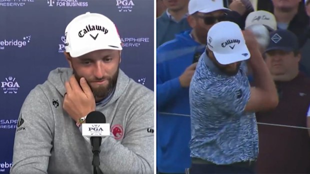 Former world No.1 Jon Rahm was forced to apologise after divot taken in a moment of frustration hit a volunteer.