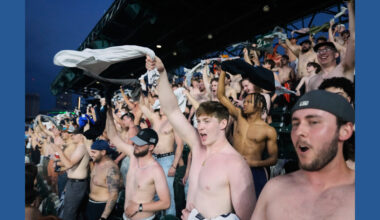 Shirtless fans the stars at MLB stadiums as "Tarps Off" trend sweeps baseball world
