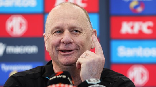 In the hot seat: Ken Hinkley coached Port Adelaide for 13 seasons.