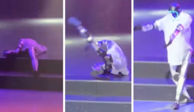AI robot stacks it deluxe while dancing confidently to Michael Jackson
