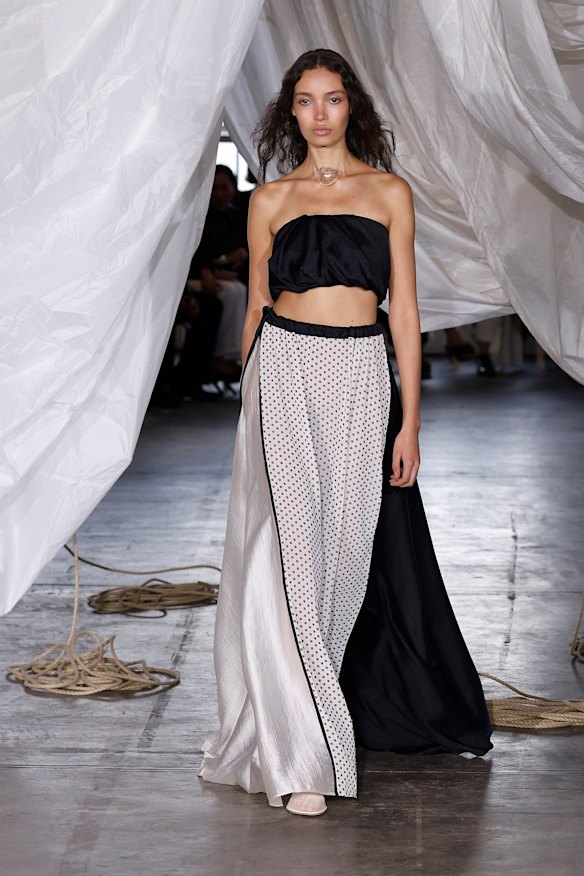 A touch dotty in the Bianca Spender show on day two of Australian Fashion Week.