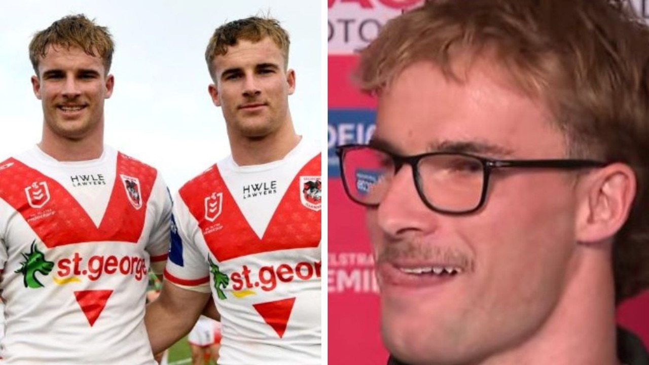 Dragons brothers Toby and Ryan Couchman pull oldest trick in the book leaving entire room in stitches