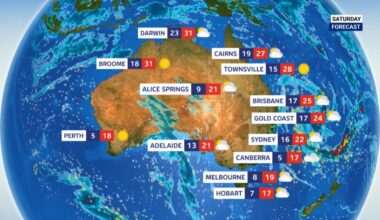 Australia's south to enjoy warmer temperatures: Your Saturday forecast