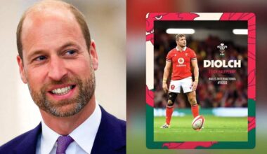 Prince William reacts to bombshell announcement from Welsh rugby icon