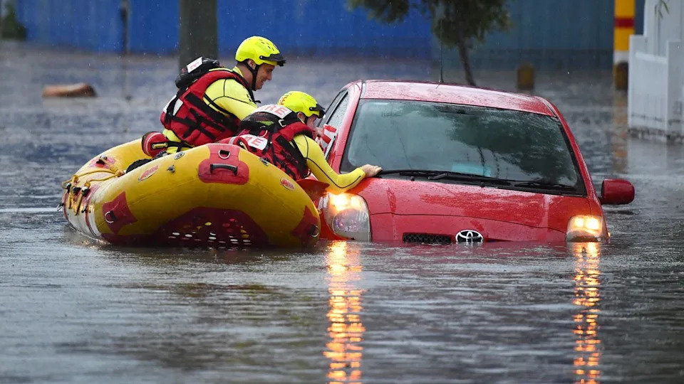 A flood rescue in Queensland (file)