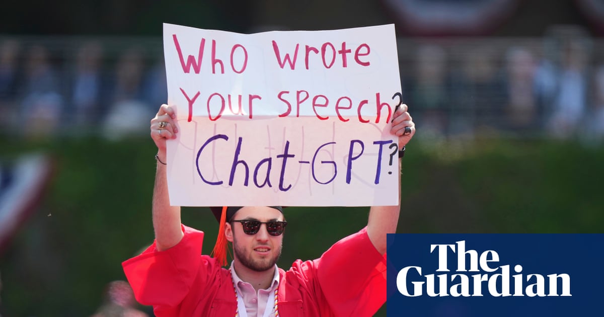 US students on why they booed their pro-AI graduation speakers: ‘They’re not reading the room’ | Technology