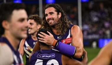 Fremantle Dockers defeat Hawthorn Hawks, Jack Gunston heroics, Jordan Clark, Justin Longmuir press conference, Flagmantle, eight straight wins