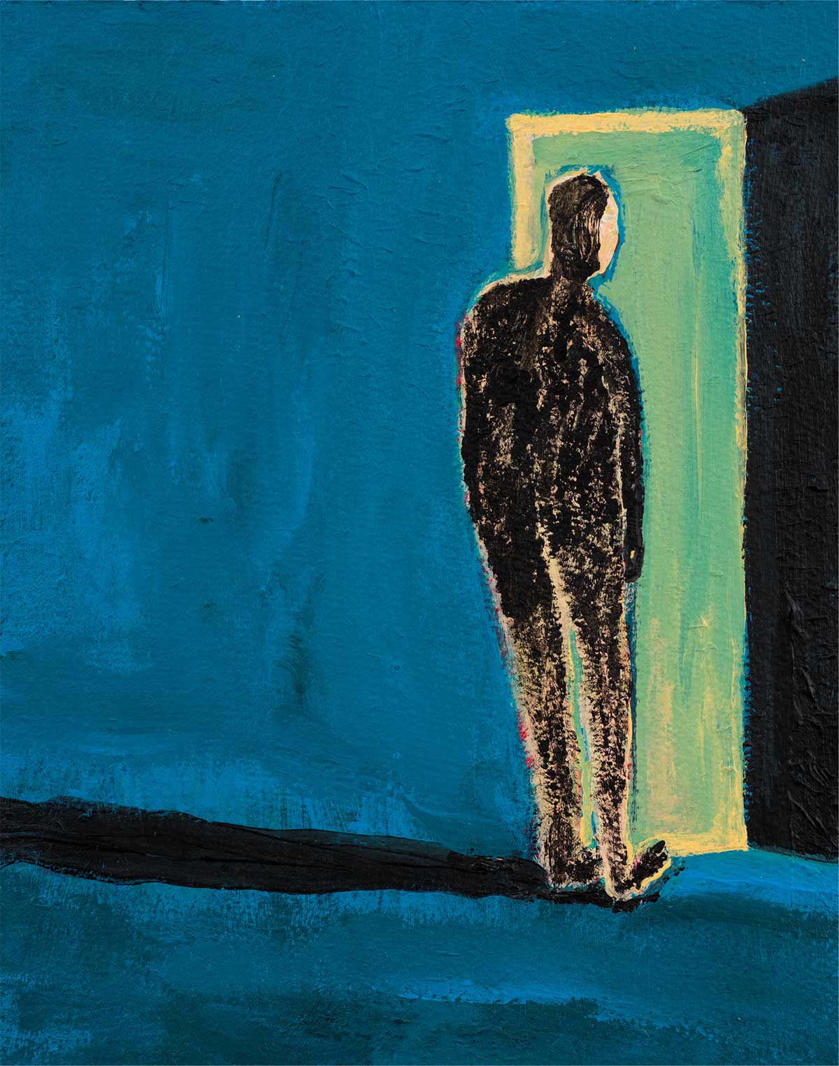 Untitled interior painting by Matthew Wong