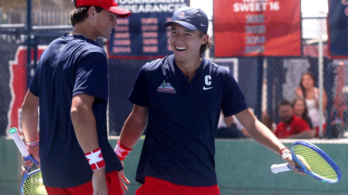 Arizona men’s tennis advances to first-ever Elite Eight
