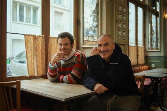 Zane Lowe and Harry Styles.