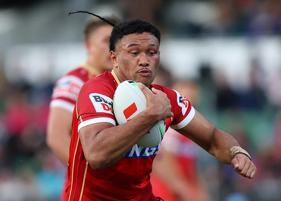 Seen here, Dolphins wrecking ball Kulikefu Finefeuiaki.