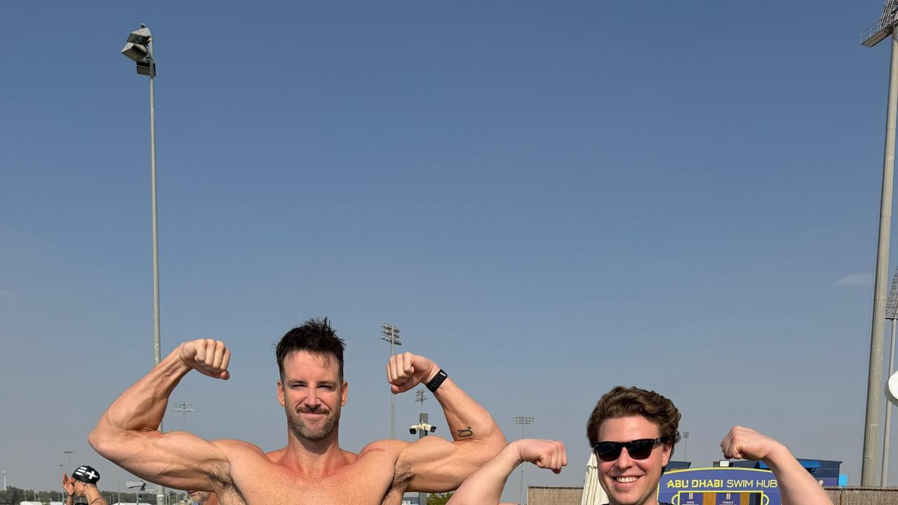 James Magnussen with Dr Michael Martin. Photo: Supplied