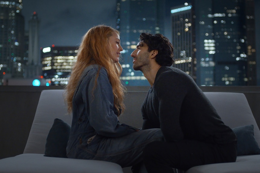 A still of Blake Lively and Justin Baldoni