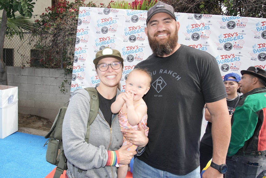 Ronda Rousey pictured with her family in 2022.