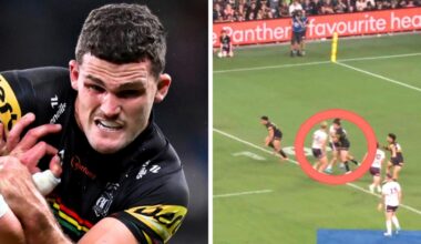 Penrith Panthers win over Manly Sea Eagles marred by controversial Nathan Cleary decision