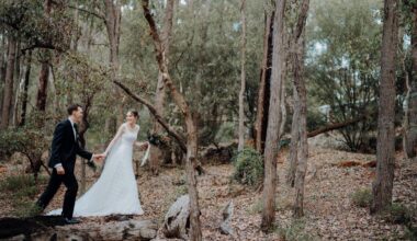 Wedding of the week: Childhood pals tie the knot in quaint Roleystone wedding