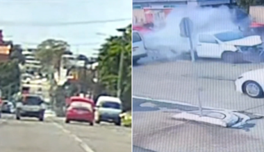Elderly driver dead after terrifying 10-car pile-up on Sydney’s Canterbury Road in Lakemba