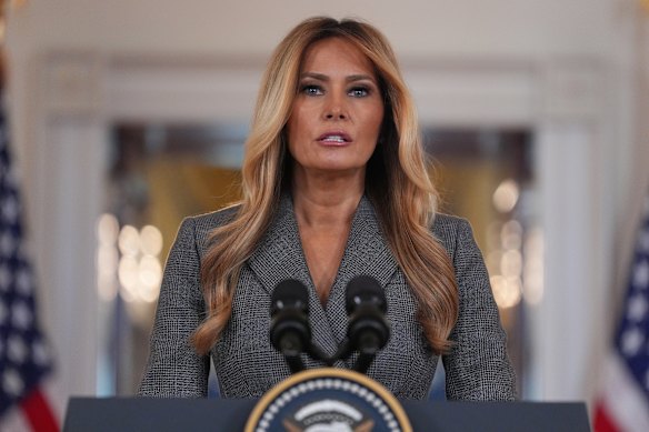 First lady Melania Trump is not joining the US president on the trip.