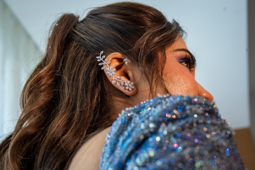 A woman's earrings.