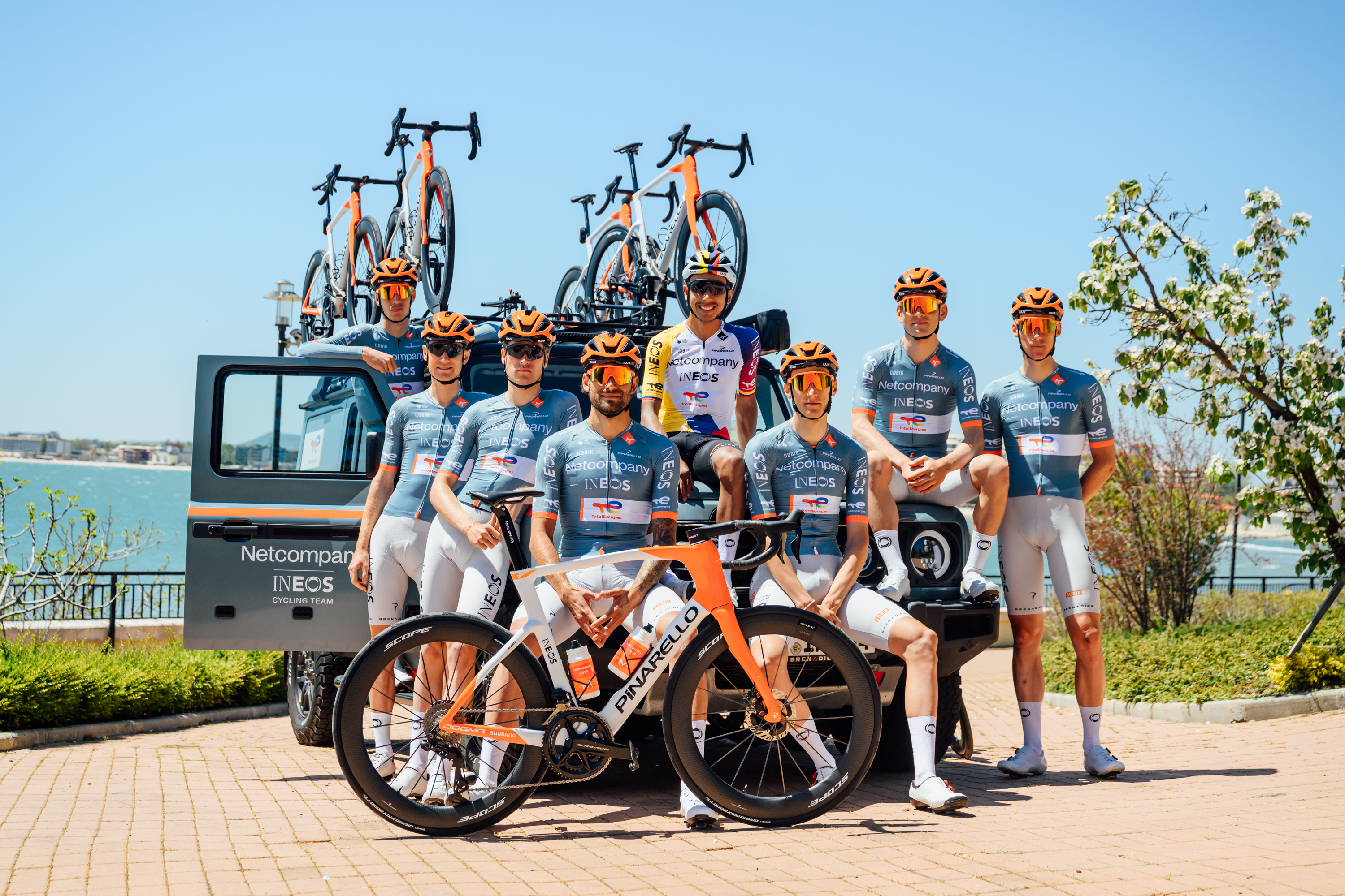The Netcompany Ineos squad for the Giro d'Italia