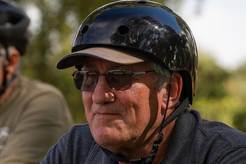 A former coal-fired power station worker in his home town of Port Augusta.