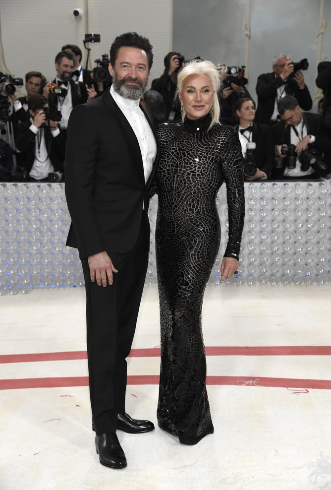 Hugh Jackman and Deborra-Lee Furness at the 2023 Met Gala.