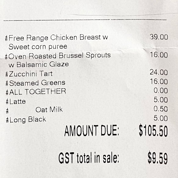 The bill, please.