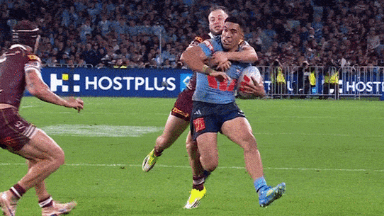 Kalyn Ponga is sent off.