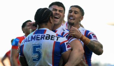 Newcastle Knights demolish Dragons, highlights, Greg Marzhew four tries
