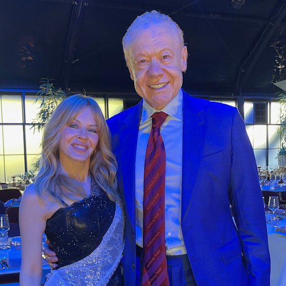 Kylie Minogue entertained guests at Anthony Pratt’s Raheen soiree.