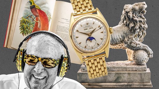 John Laws’ estate is auctioning off many of his artworks and antiques.