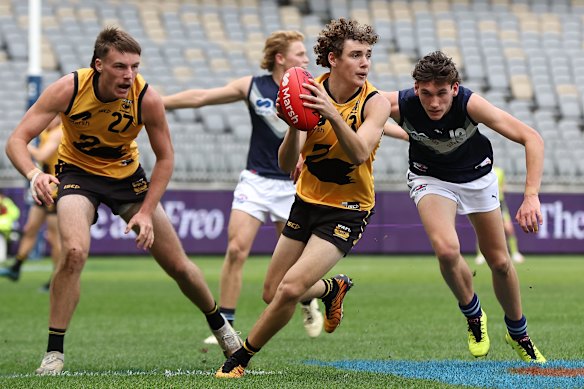 Jaxon Artemis was overlooked in two national drafts after being named WA’s MVP at their under-18 national championships in 2024. 
