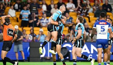 NRL LIVE updates: Sharks’ playmakers dominating Dogs in Magic Round opener