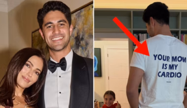 40yo star’s 28yo boyfriend stuns in X-rated shirt