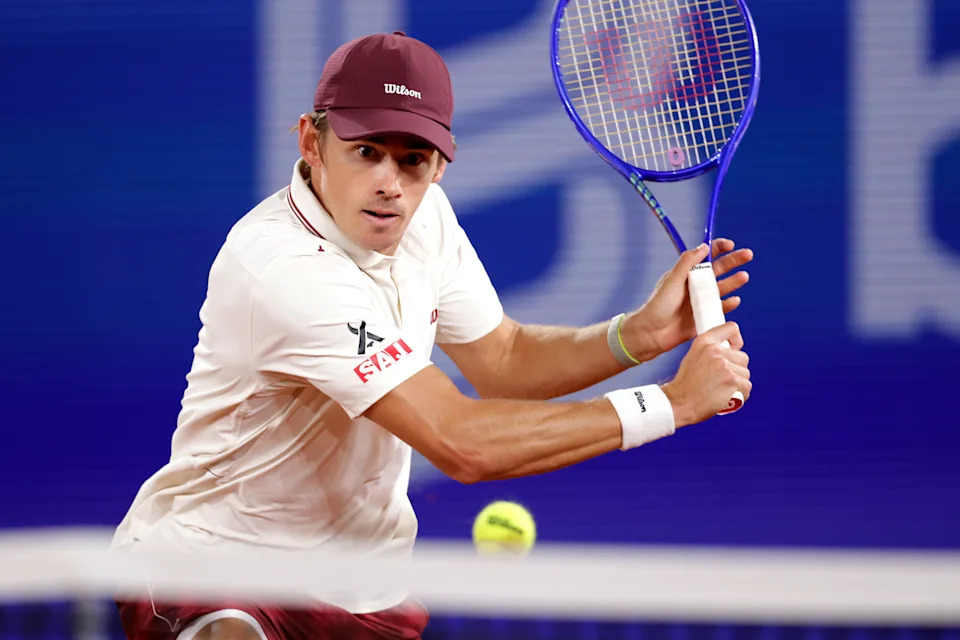 Alex de Minaur, pictured here in action at the Hamburg Open.