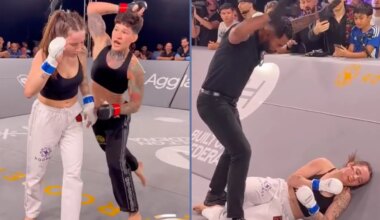Ex-PFL champ Larissa Pacheco tomahawk KOs opponent