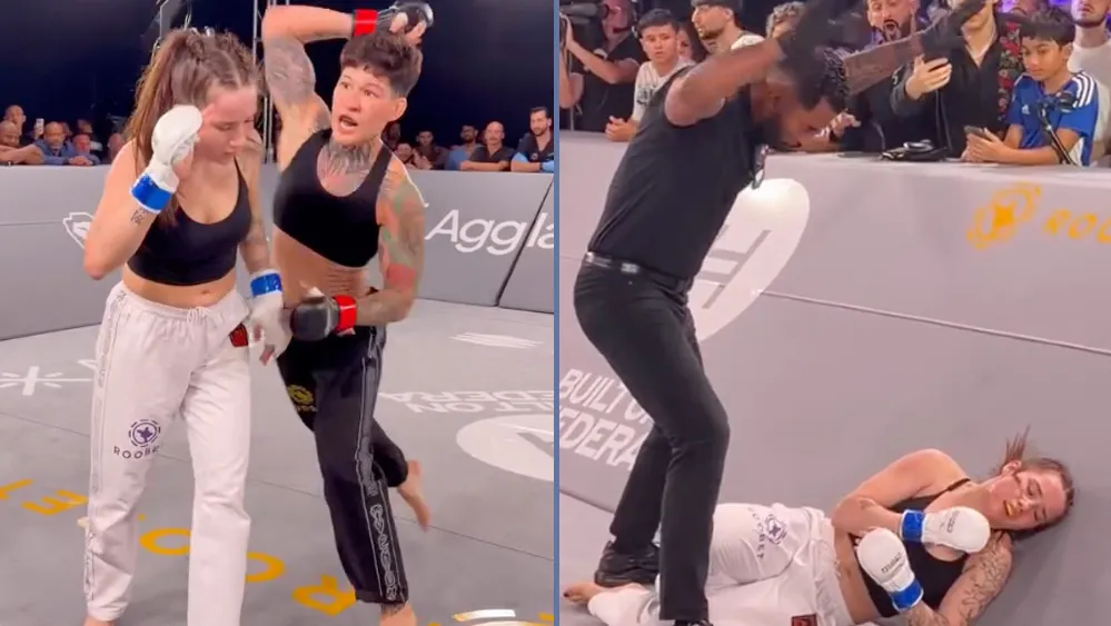 Ex-PFL champ Larissa Pacheco tomahawk KOs opponent